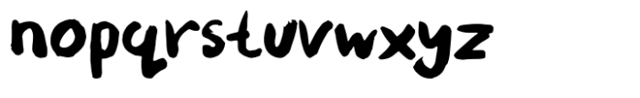 Fluffy Tiger Regular Font LOWERCASE