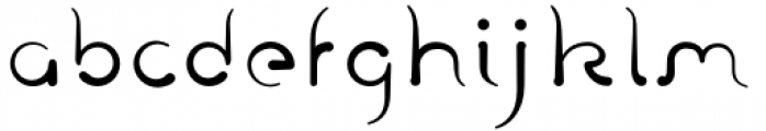 Fluid Regular Font LOWERCASE