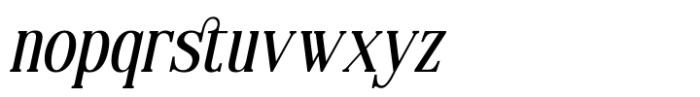 Flurries Serif Display Italic Font LOWERCASE