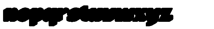 Flury Muffin Extrude Font LOWERCASE