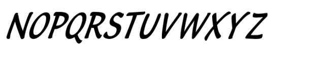 Flute Bold Condensed Italic Font UPPERCASE