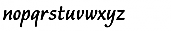 Flute Bold Font LOWERCASE