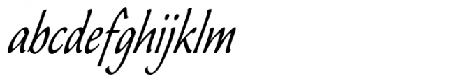 Flute Condensed Italic Font LOWERCASE