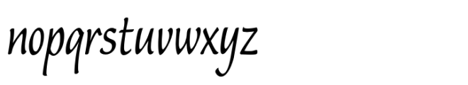 Flute Condensed Font LOWERCASE