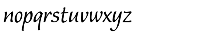 Flute Regular Font LOWERCASE