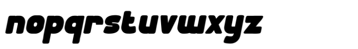 Fluxor Bold Italic Font LOWERCASE