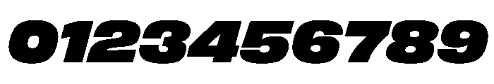 FLArtGrotesk AmpleBlackItalic Font OTHER CHARS