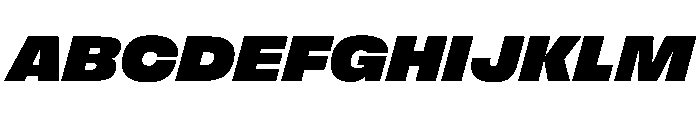FLArtGrotesk AmpleBlackItalic Font UPPERCASE