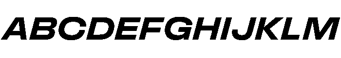 FLArtGrotesk AmpleBoldItalic Font UPPERCASE