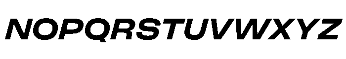 FLArtGrotesk AmpleBoldItalic Font UPPERCASE
