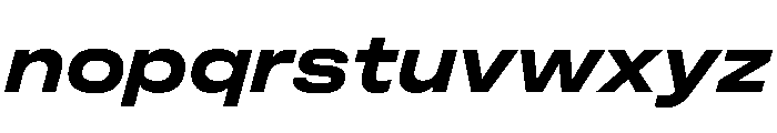 FLArtGrotesk AmpleBoldItalic Font LOWERCASE