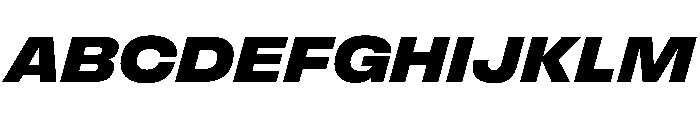 FLArtGrotesk AmpleDarkItalic Font UPPERCASE