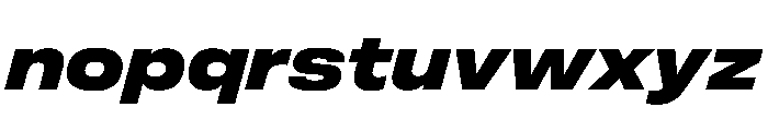 FLArtGrotesk AmpleDarkItalic Font LOWERCASE
