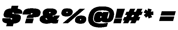 FLArtGrotesk AmpleDenseItalic Font OTHER CHARS