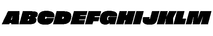 FLArtGrotesk AmpleDenseItalic Font UPPERCASE