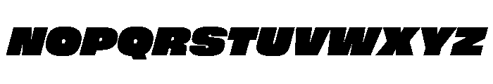 FLArtGrotesk AmpleDenseItalic Font UPPERCASE