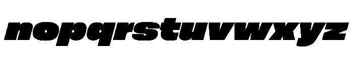 FLArtGrotesk AmpleDenseItalic Font LOWERCASE