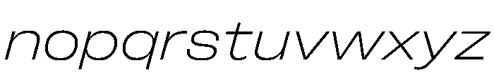 FLArtGrotesk AmpleFineItalic Font LOWERCASE