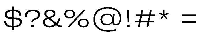 FLArtGrotesk AmpleLight Font OTHER CHARS