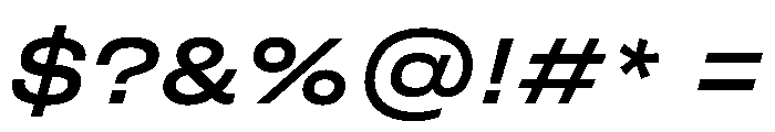 FLArtGrotesk AmpleMediumItalic Font OTHER CHARS
