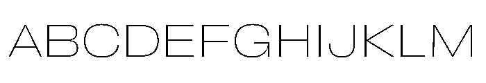 FLArtGrotesk AmpleThin Font UPPERCASE