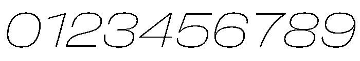 FLArtGrotesk AmpleThinItalic Font OTHER CHARS