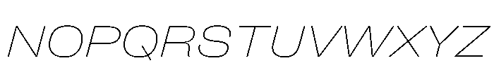 FLArtGrotesk AmpleThinItalic Font UPPERCASE