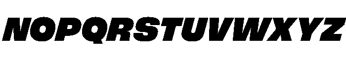 FLArtGrotesk BlackItalic Font UPPERCASE