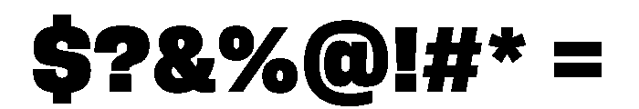 FLArtGrotesk CompactBlack Font OTHER CHARS