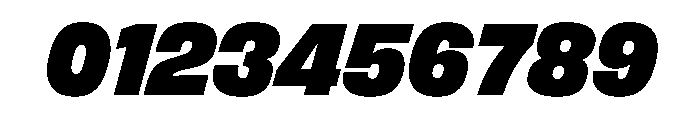 FLArtGrotesk CompactBlackItalic Font OTHER CHARS