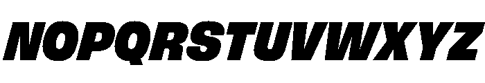 FLArtGrotesk CompactBlackItalic Font UPPERCASE