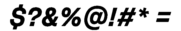 FLArtGrotesk CompactBoldItalic Font OTHER CHARS