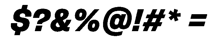 FLArtGrotesk CompactDarkItalic Font OTHER CHARS