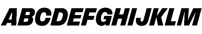 FLArtGrotesk CompactDarkItalic Font UPPERCASE