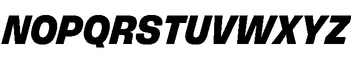 FLArtGrotesk CompactDarkItalic Font UPPERCASE
