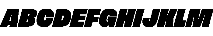 FLArtGrotesk CompactDenseItalic Font UPPERCASE