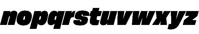 FLArtGrotesk CompactDenseItalic Font LOWERCASE