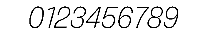 FLArtGrotesk CompactFineItalic Font OTHER CHARS