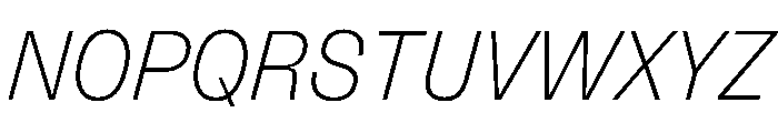 FLArtGrotesk CompactFineItalic Font UPPERCASE