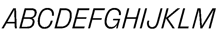 FLArtGrotesk CompactLightItalic Font UPPERCASE