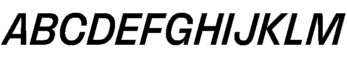 FLArtGrotesk CompactMediumItalic Font UPPERCASE
