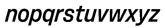 FLArtGrotesk CompactMediumItalic Font LOWERCASE