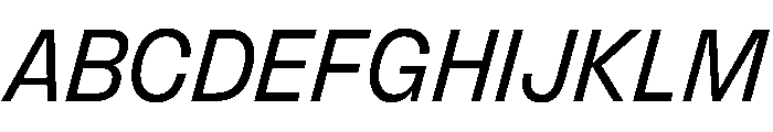 FLArtGrotesk CompactRegularItalic Font UPPERCASE