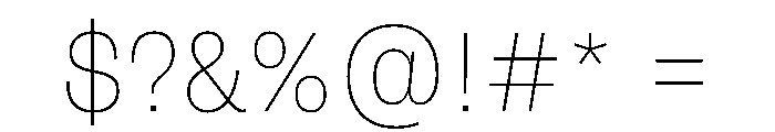 FLArtGrotesk CompactThin Font OTHER CHARS