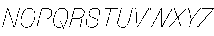 FLArtGrotesk CompactThinItalic Font UPPERCASE