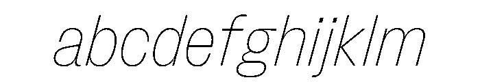 FLArtGrotesk CompactThinItalic FONT