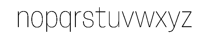 FLArtGrotesk CompactThin Font LOWERCASE