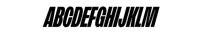 FLArtGrotesk CondensedBlackItalic Font UPPERCASE
