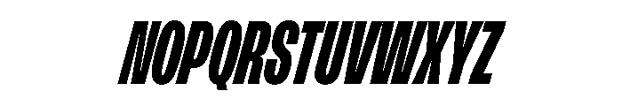 FLArtGrotesk CondensedBlackItalic Font UPPERCASE