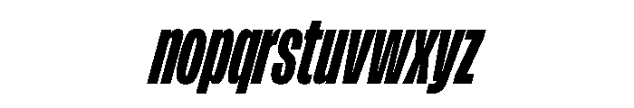 FLArtGrotesk CondensedBlackItalic Font LOWERCASE